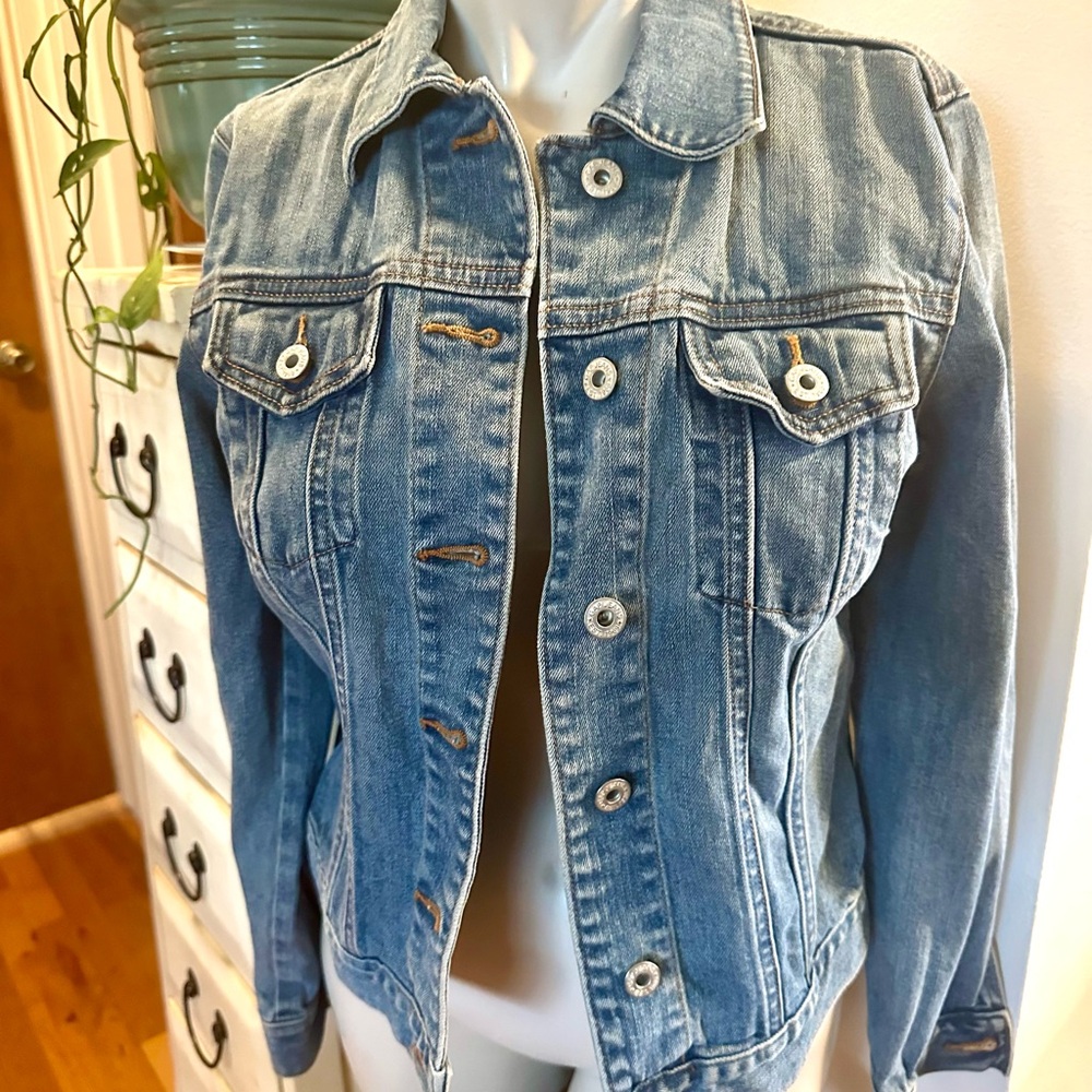 GAP Stretch Denim Blue Women's Jean Jacket